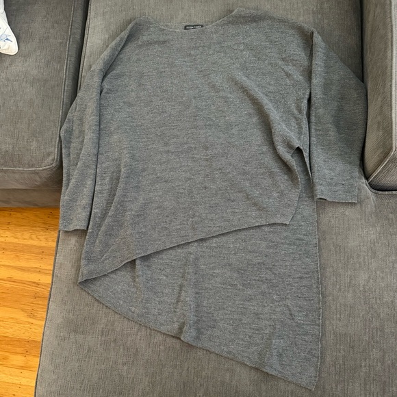 Eileen fisher asymmetrical merino wool pullover sweater - Picture 2 of 9